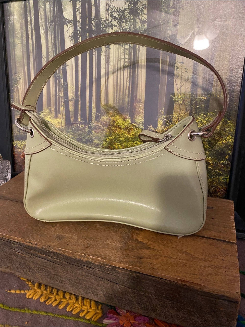 villager Small Light Sage Shoulder Bag
